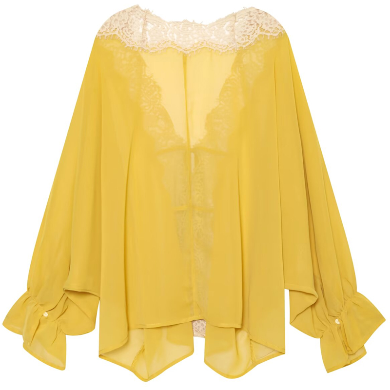 HXAO Ties Lace Up Women's Blou - đánh giá và giá Sewing V
