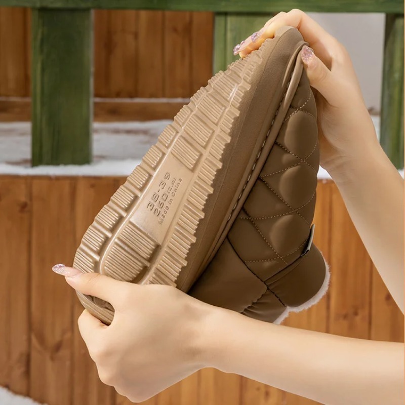 Winter Fleece Lined Slippers A - đánh giá và giá Sewing House
