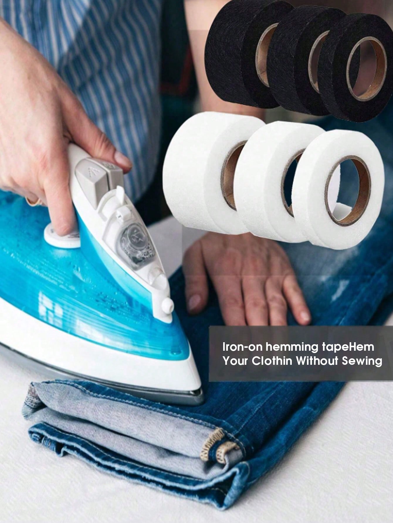 1pc Double-Sided Iron-On Hemmi - đánh giá và giá Hem Tape Fusible