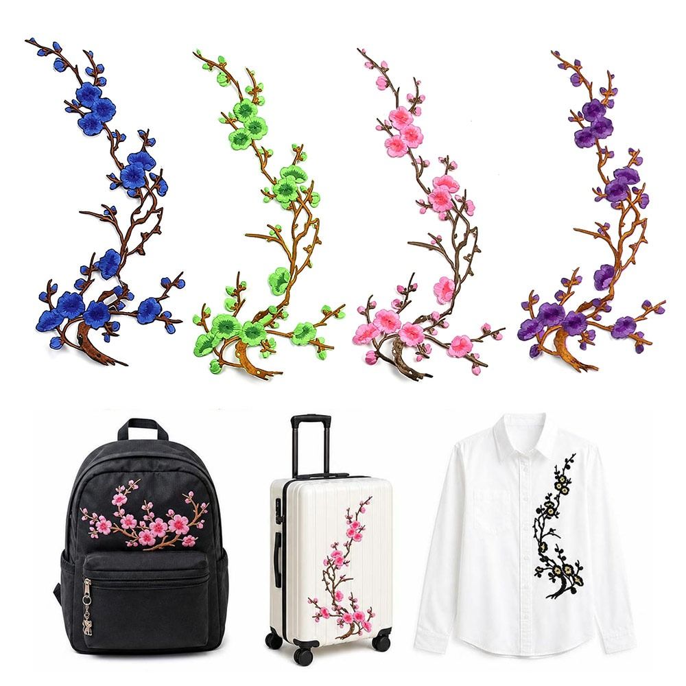 DIY Cherry Blossom Iron On Pat - đánh giá và giá Textile For Sewing