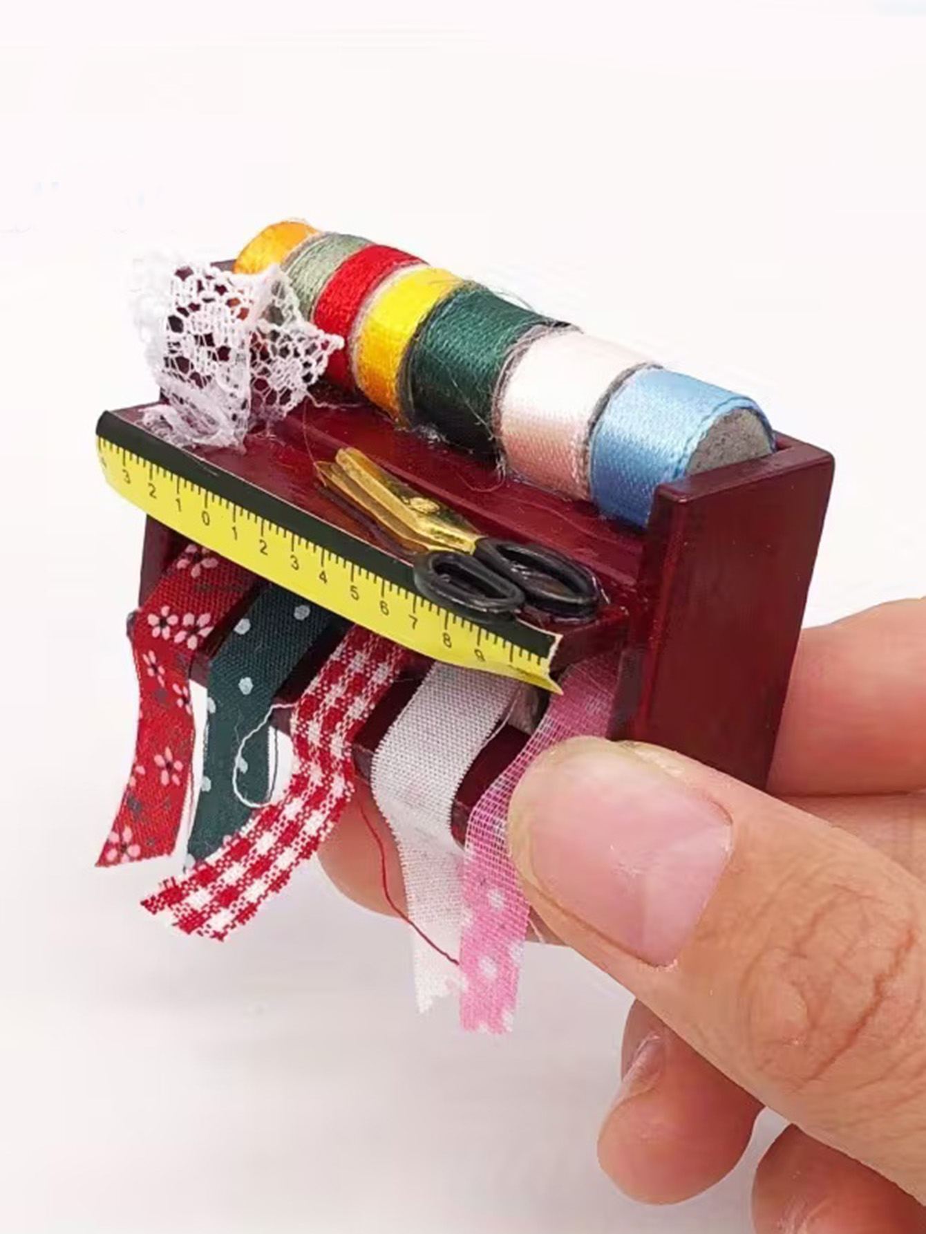 Dollhouse Mini Sewing Box with - đánh giá và giá Sewing Factory