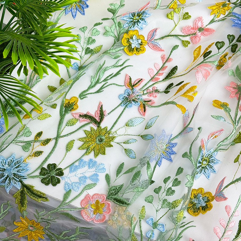 90x130cm Floral Vine Embroider - đánh giá và giá Textile For Sewing