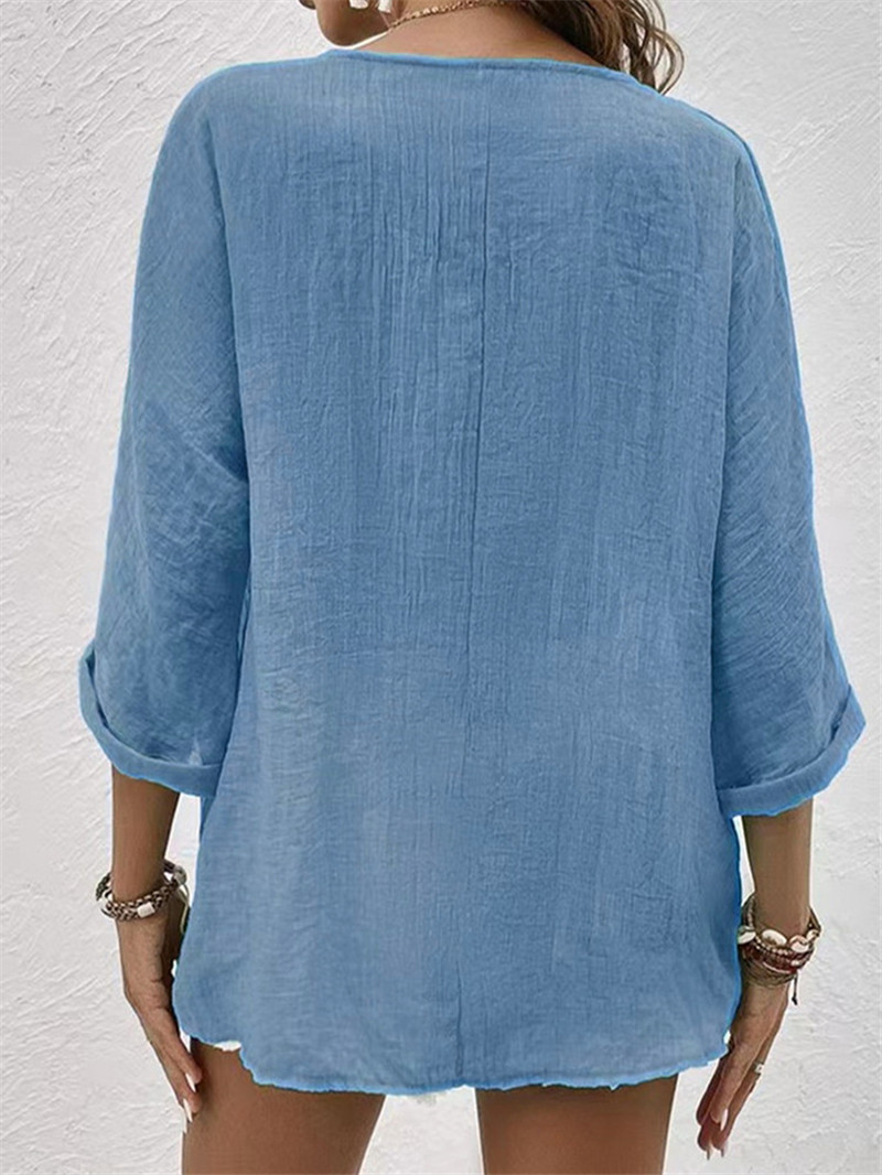 Elegant Buttons Solid Blouse S - đánh giá và giá Sewing V