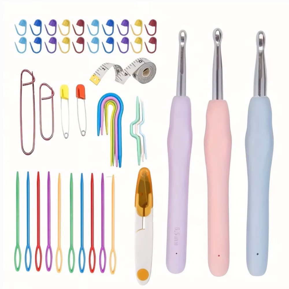Ergonomic Crochet Hooks Set La - đánh giá và giá Sewing Necessities