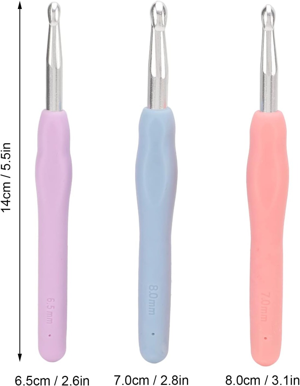 Ergonomic Crochet Hooks Set La - đánh giá và giá Sewing Necessities