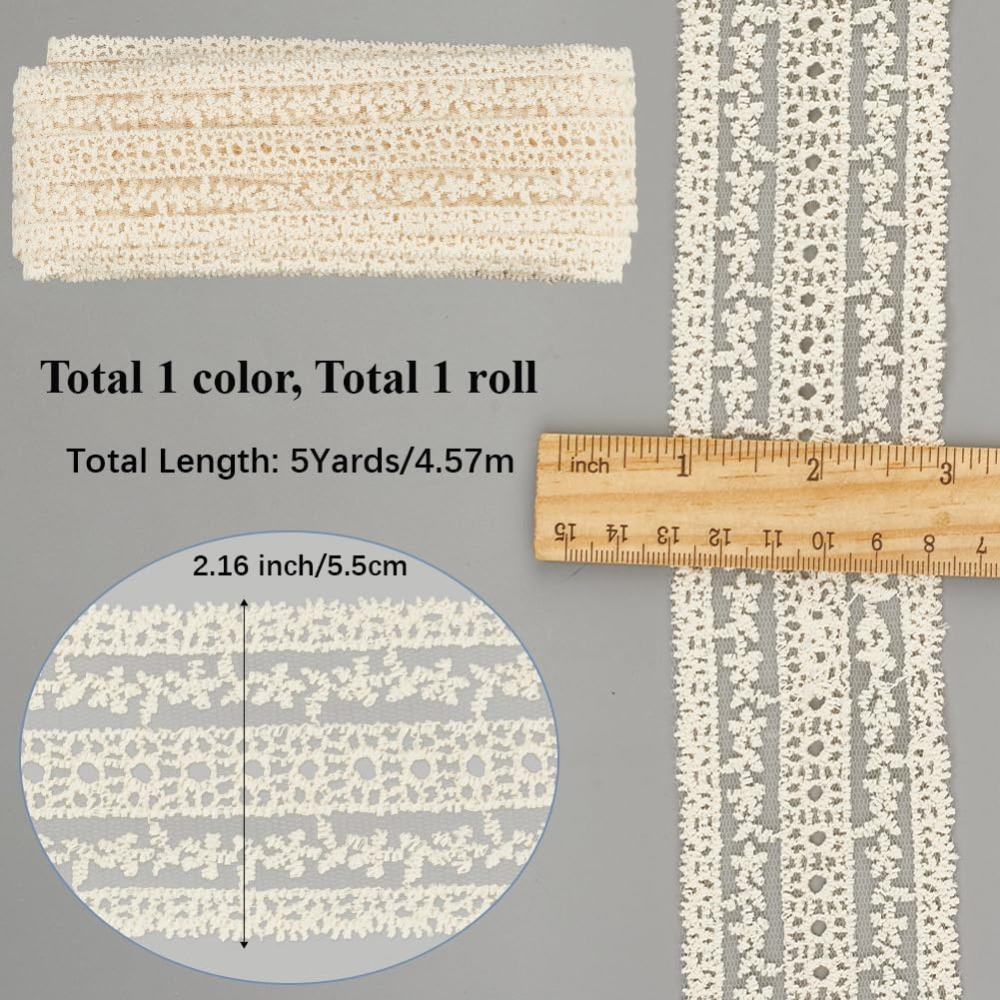 2.2 Inch Wide Vintage Cotton L - đánh giá và giá Sewing Eyelet Fabric
