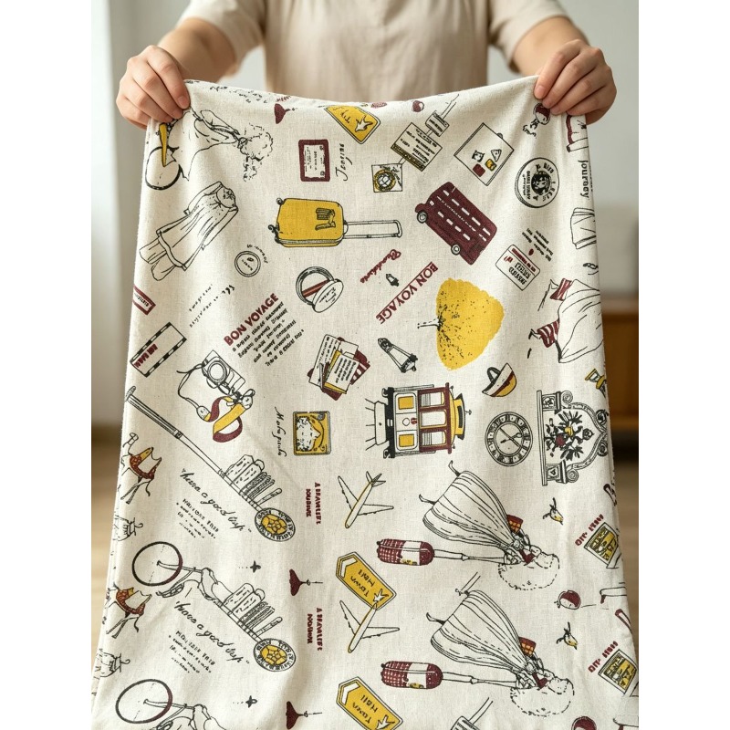 Mixed‑Blend Fabric with Girl P - đánh giá và giá Textile For Sewing