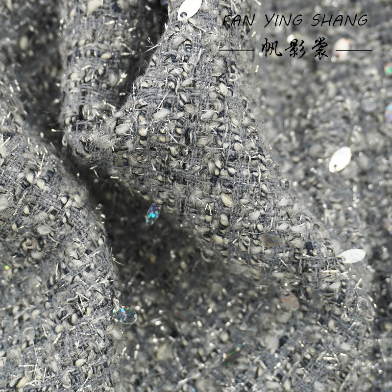 2025 Fashion Gray Sequins Wool - đánh giá và giá Sewing Tweed