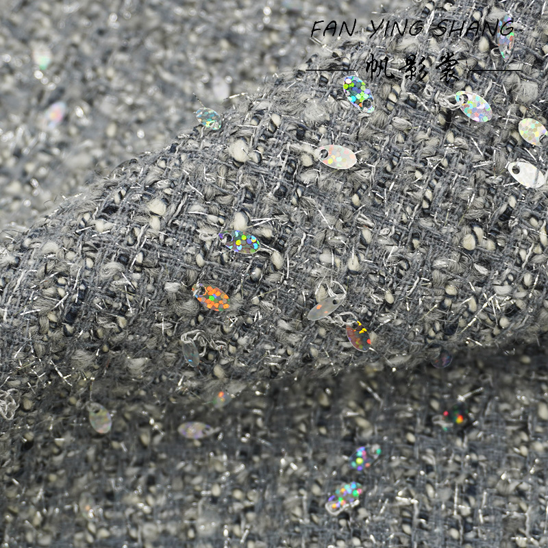 2025 Fashion Gray Sequins Wool - đánh giá và giá Sewing Tweed