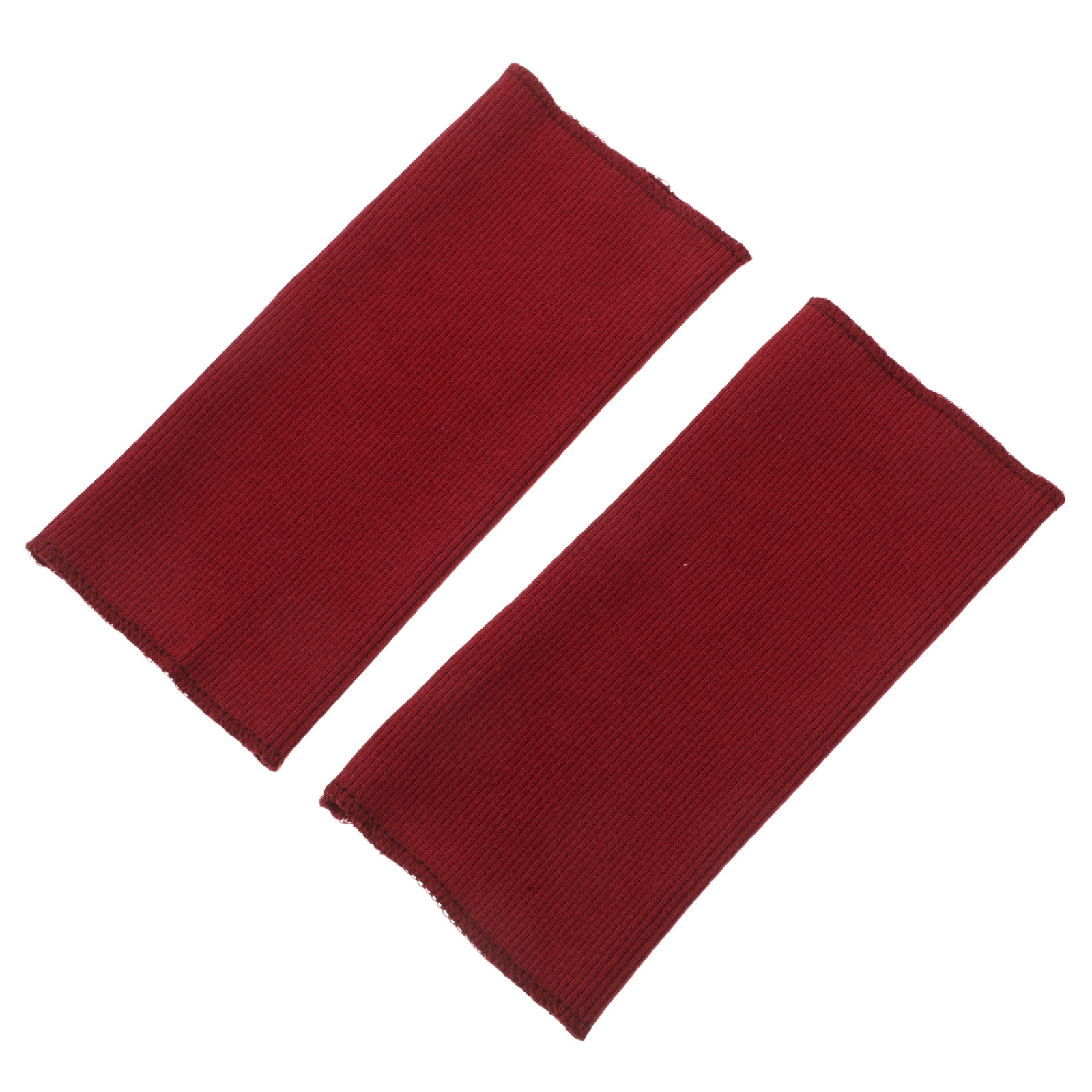 1Pair Dark Red Ribbed Knit Cuf - đánh giá và giá Textile For Sewing