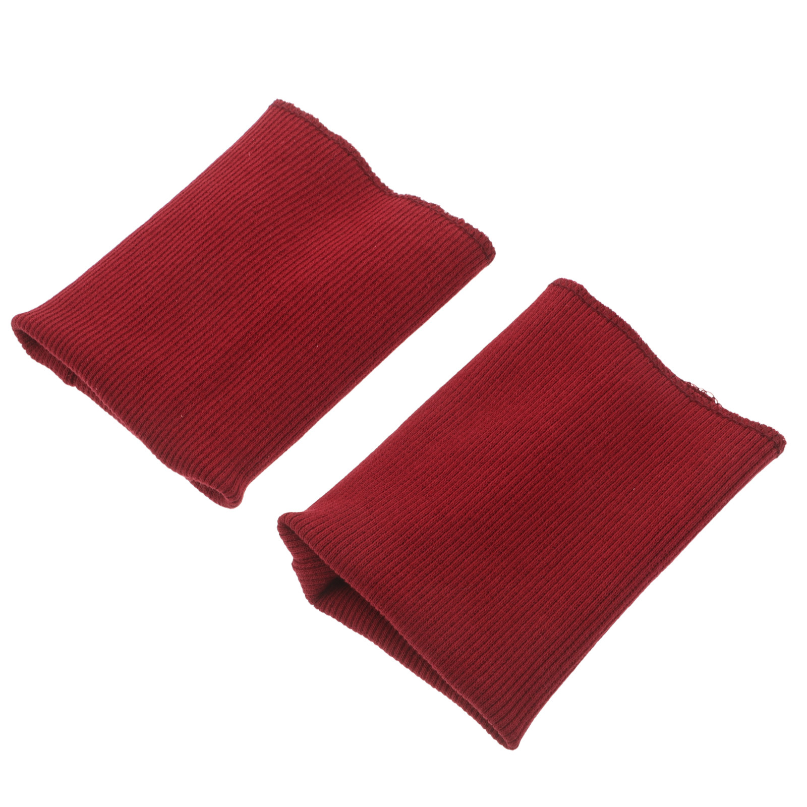 1Pair Dark Red Ribbed Knit Cuf - đánh giá và giá Textile For Sewing