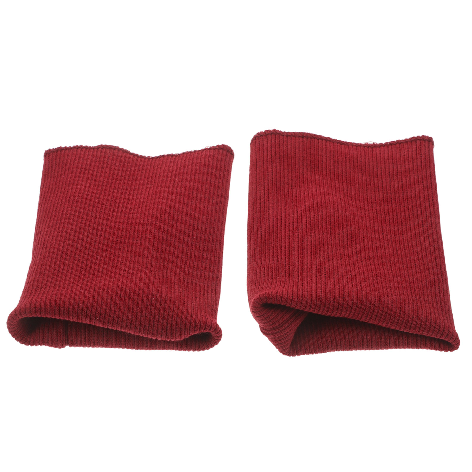 1Pair Dark Red Ribbed Knit Cuf - đánh giá và giá Textile For Sewing